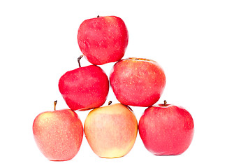 Image showing apples are red