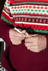 Image showing cigarette in hand