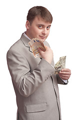 Image showing a man with money