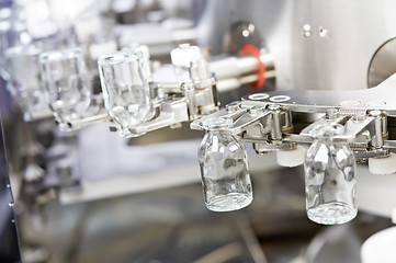 Image showing pharmacy medicine glassware at washing