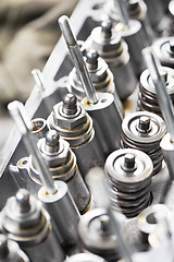 Image showing Close-up of automobile cylinder head