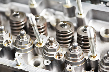 Image showing Close-up of automobile cylinder head