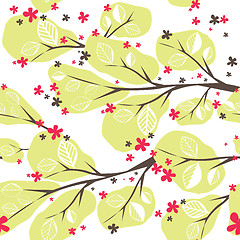 Image showing Background with  tree. Vector illustration