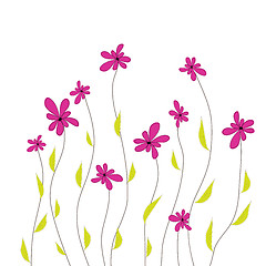 Image showing Background with flowers. Vector illustration