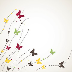 Image showing Background with Butterfly. Vector illustration