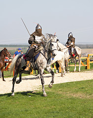 Image showing Riding knight