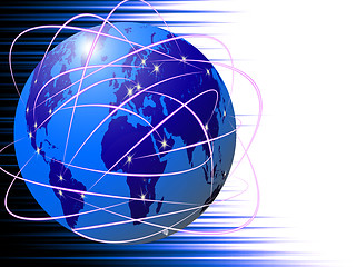 Image showing global Internet communications technology