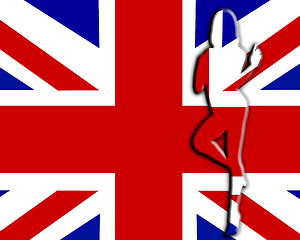 Image showing UK Sexy Flag Women