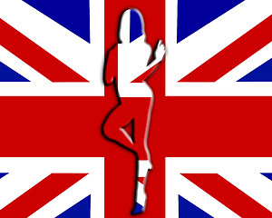 Image showing UK Sexy Flag Women