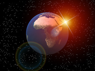 Image showing The Earth In Space