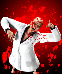 Image showing Bloody Zombie Nurse
