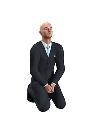 Image showing Businessman Preying