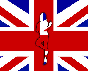 Image showing UK Sexy Flag Women