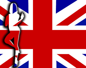 Image showing UK Sexy Flag Women