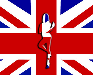 Image showing UK Sexy Flag Women