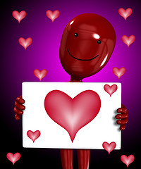 Image showing Love Hurts Coming Of Love Sign 