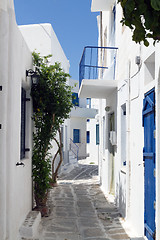 Image showing Typical small street in a Greece