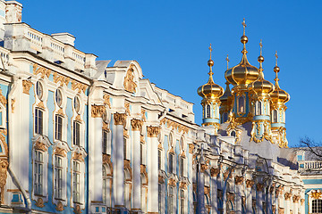 Image showing bright domes of church in palace