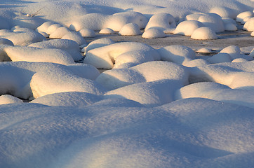 Image showing snow hillock background