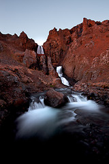 Image showing Reykholar waterfall