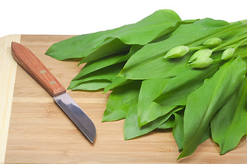 Image showing Cooking with ramsons