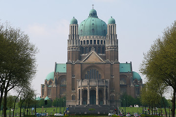 Image showing The basilica of Koekelberg in Brussels, Belgium