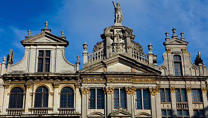 Image showing Old Houses on the Grand Place in Brussels