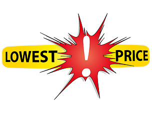 Image showing Half Price Sticker. Vector.