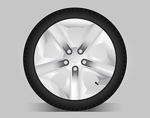 Image showing Aluminum wheel - vector illustration