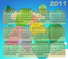 Image showing Calendar 2011