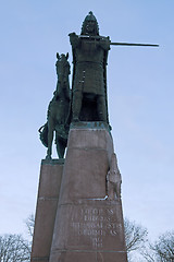 Image showing Gediminas Statue, Vilnius, Lithuania