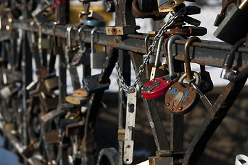 Image showing padlock in Uzupio, Vilnius