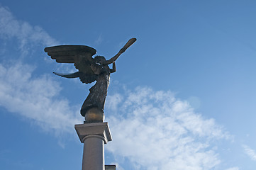 Image showing Angel statue at Uzupio, Vilnius, Lithuania
