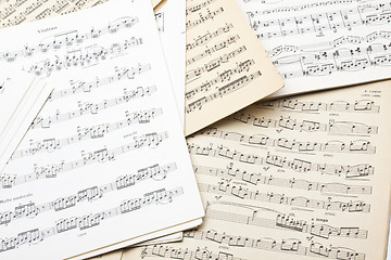 Image showing old sheet music