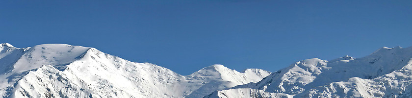 Image showing Snowcovered high mountain