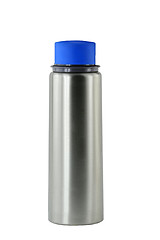 Image showing Grey metal water flask