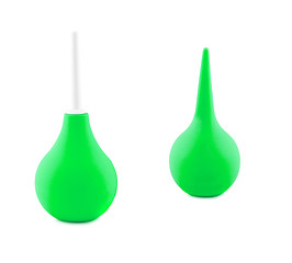 Image showing Green rubber pear