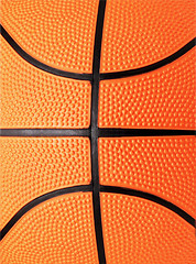 Image showing basketball close-up shot