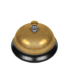 Image showing school bell isolated