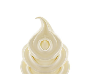 Image showing soft ice cream on white background