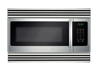 Image showing microwave oven isolated