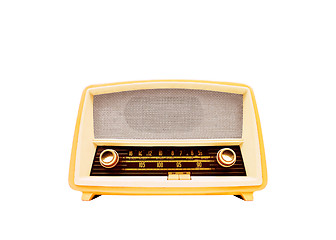 Image showing vintage radio isolated