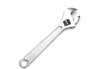 Image showing Adjustable wrench isolated on white background