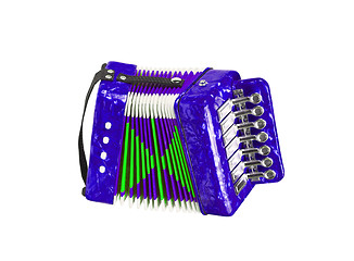 Image showing accordion isolated