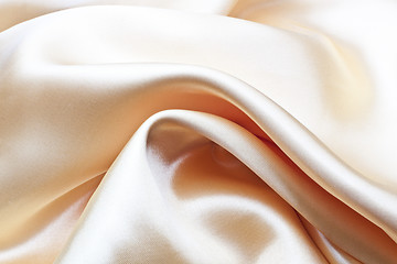 Image showing Smooth elegant pink silk can use as background