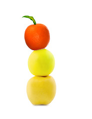 Image showing apples and orange