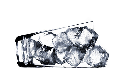 Image showing glass with ice cubes