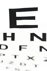 Image showing Medical - Fuzzy sight of eye chart