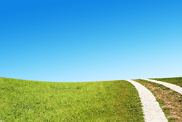 Image showing Dirty rural road in countryside