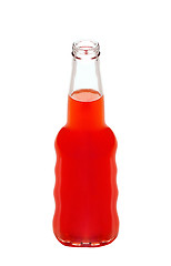 Image showing bottle of strawberry juice